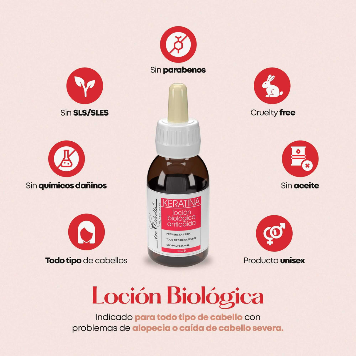 Don Cabello - Loción Biológica, Tratamiento Capilar Anticaída - 125ml - Cosmetics Afro Latino