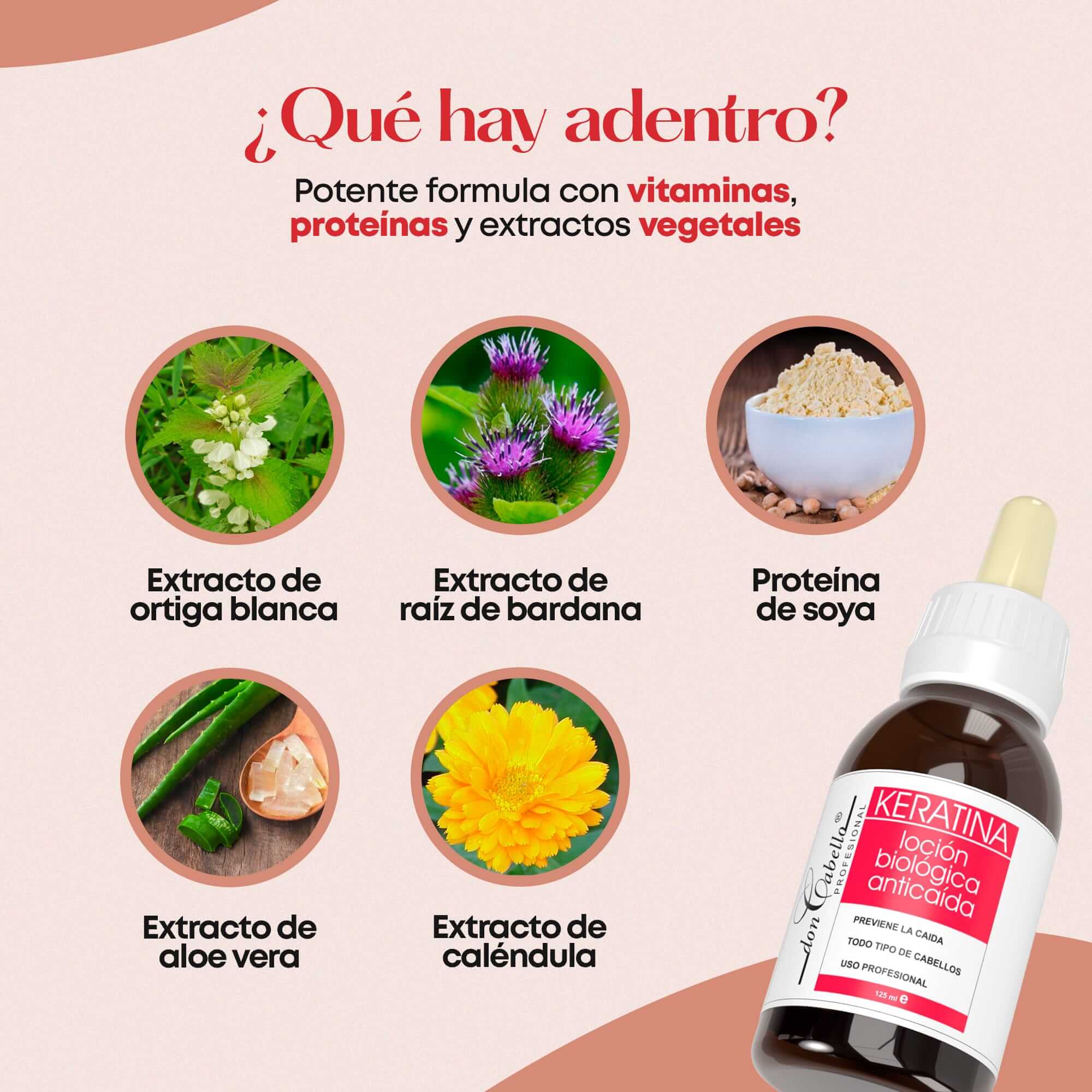 Don Cabello - Loción Biológica, Tratamiento Capilar Anticaída - 125ml - Cosmetics Afro Latino
