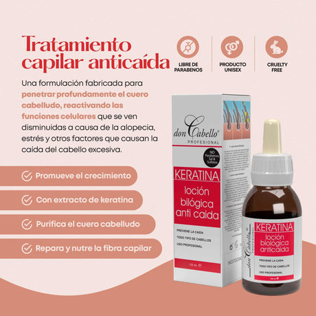 Don Cabello - Loción Biológica, Tratamiento Capilar Anticaída - 125ml - Cosmetics Afro Latino