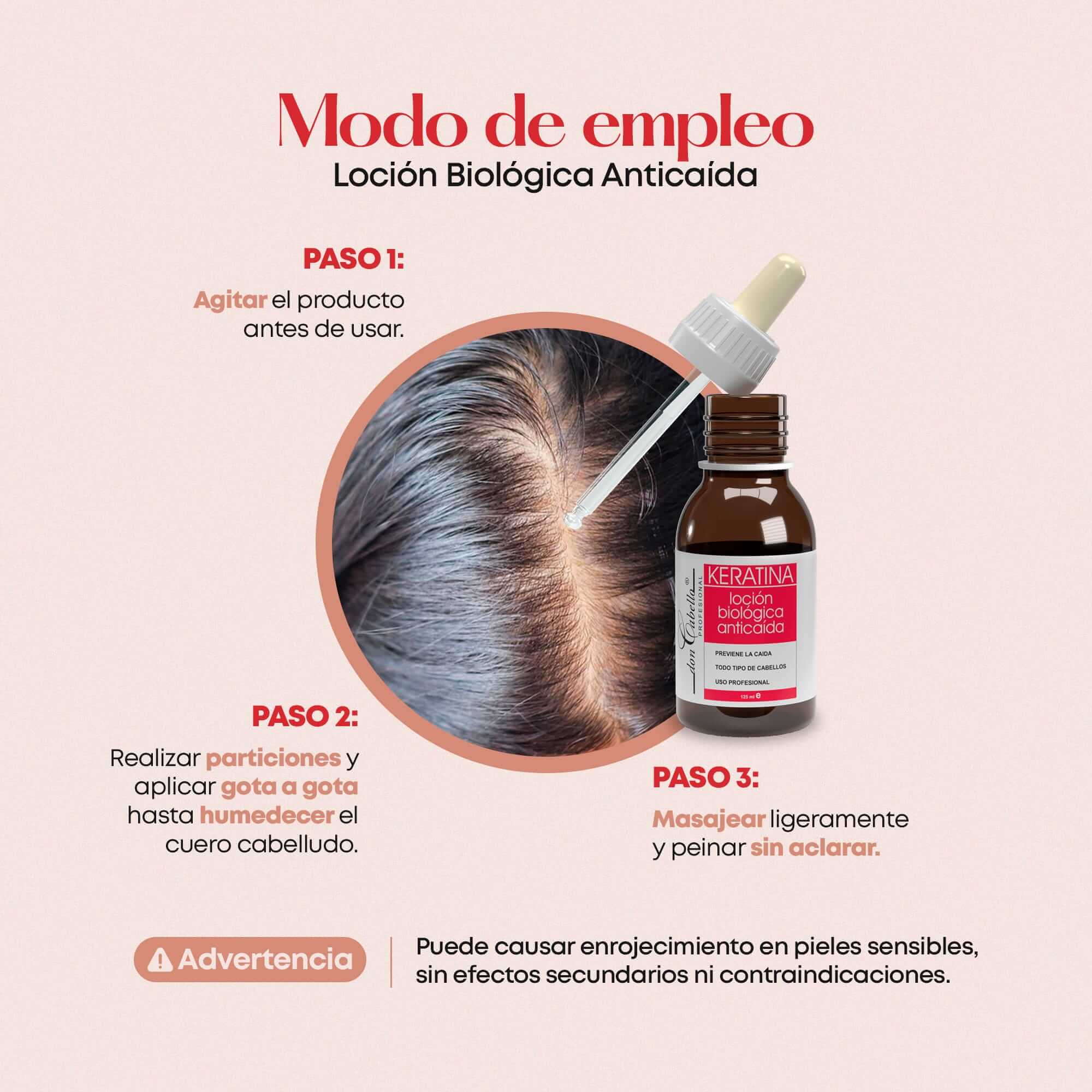 Don Cabello - Loción Biológica, Tratamiento Capilar Anticaída - 125ml - Cosmetics Afro Latino