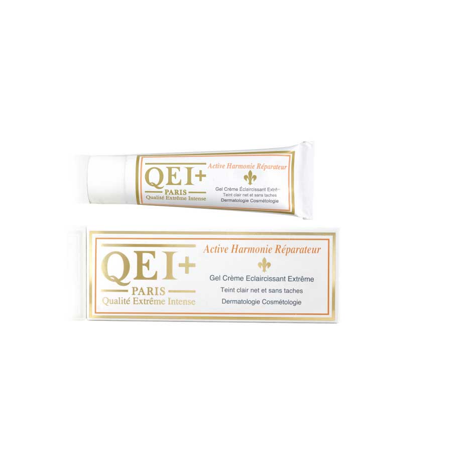 QEI+ PARIS - Gel Crema Aclarante Extremo - Extreme Lightening Cream Gel - Harmonie Carrot - 1 Fl.Oz - Cosmetics Afro Latino