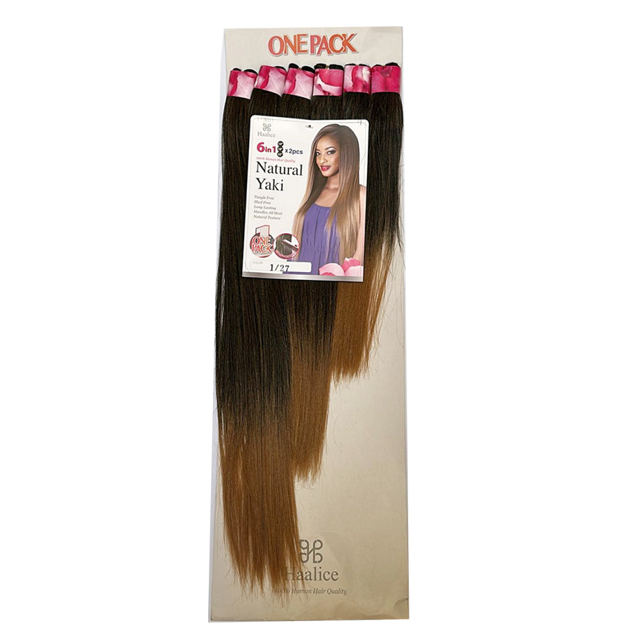 HAALICE - NATURAL YAKI - 100% HUMAN QUALITY HAIR - HAIR EXTENSION