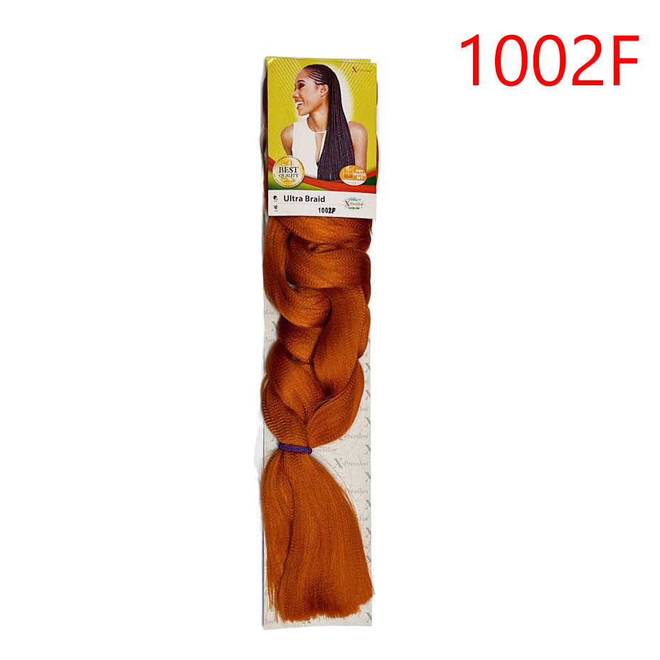 X-pression - Ultra Braid - Extensión De Pelo - Para Trenzar - 208 Cm - 165 G - De Un Solo Color - Cosmetics Afro Latino #1002F X-pression Hair Care