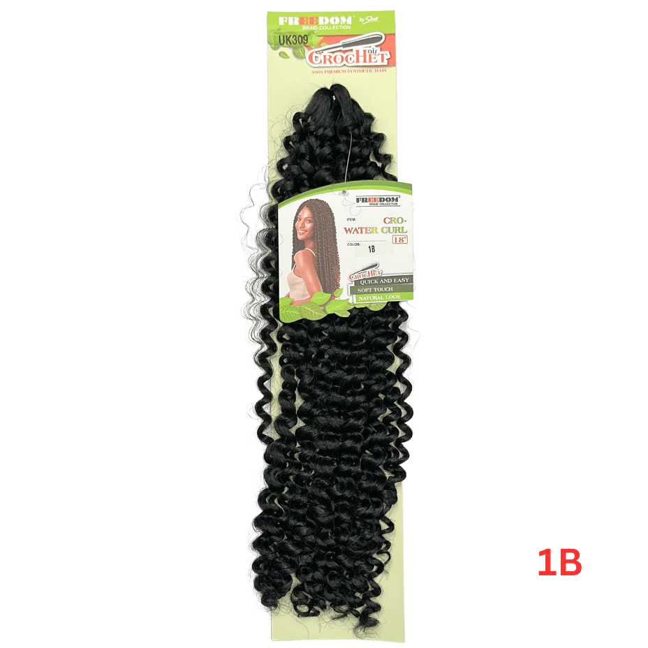 Sleek Freedom Braid Collection - Cro Water Curl - Synthetic Crochet - 18"