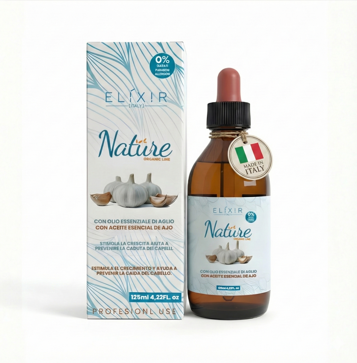 Elixir Nature Loción Anticaída con Ajo, Ortiga y Menta 125 ml