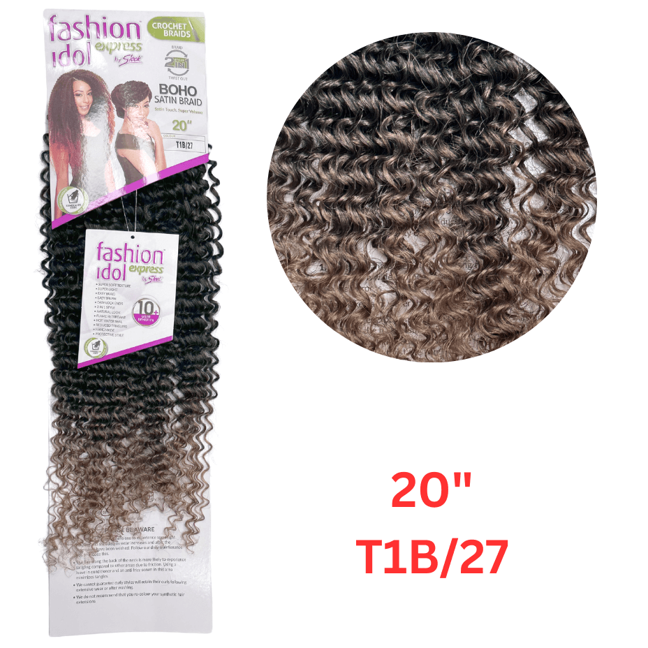 Sleek - Fashion Idol Express - Crochet Braids - Boho Satin Braid - 20"