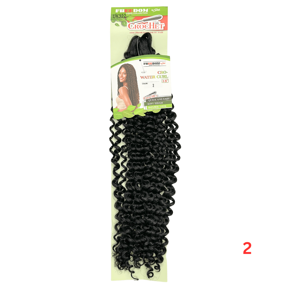 Sleek Freedom Braid Collection - Cro Water Curl - Synthetic Crochet - 18"