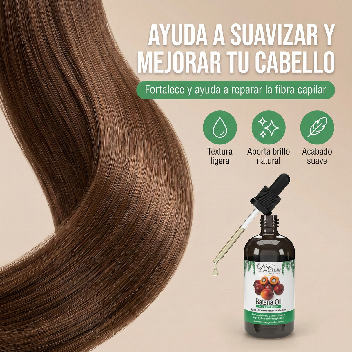 Don Cabello Aceite Capilar Batana 100 ml Hidratación y Brillo