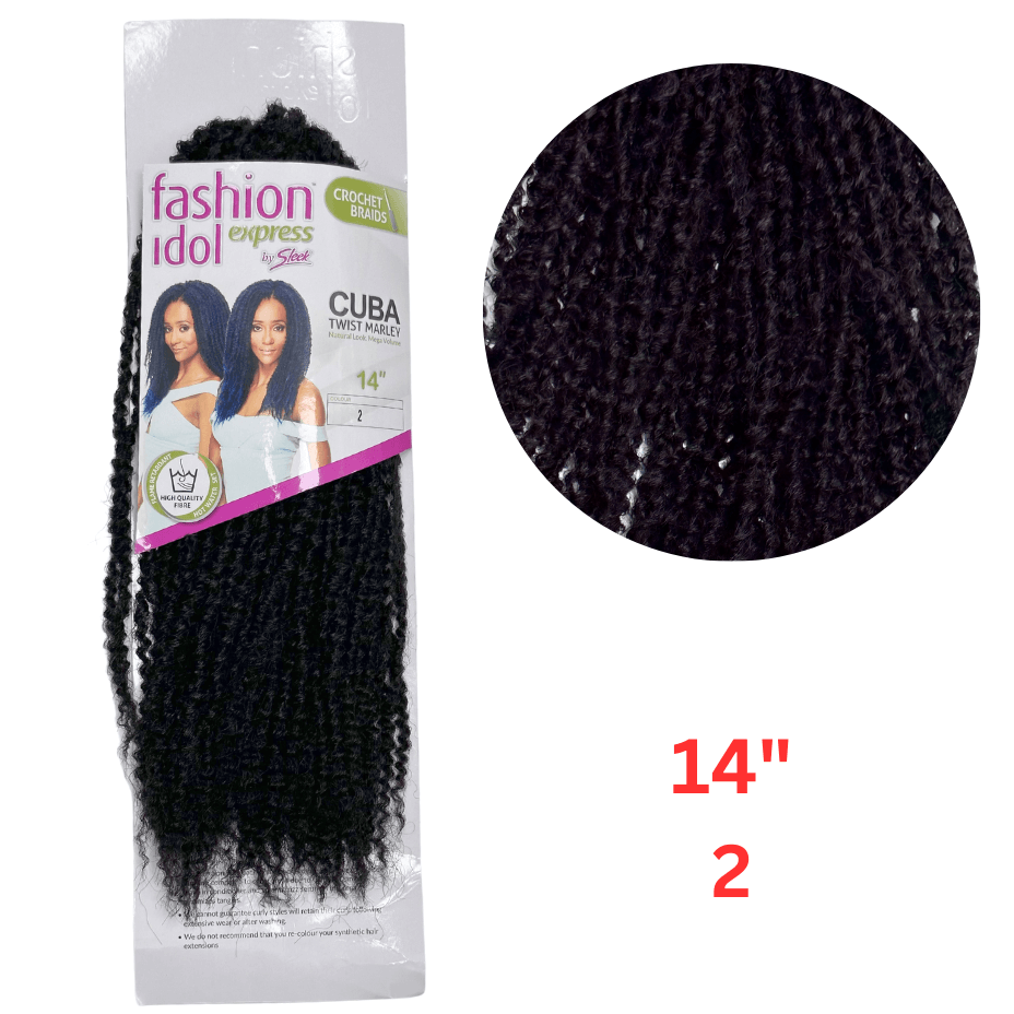 Sleek - Fashion Idol Express - Crochet Braids - Cuba Twist Marley - 14"