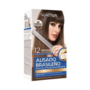 Alisado Brasileño Kit - Kativa - Cabellos Oscuros Sin Formol - Cosmetics Afro Latino