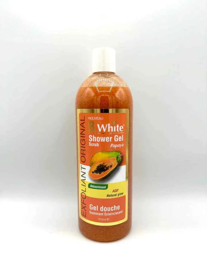 Shower Gel, 1000ml Papaya Body Exfoliating Gel