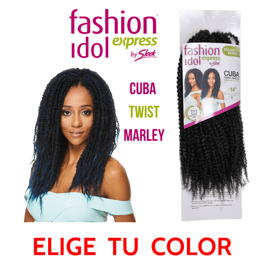 Sleek - Fashion Idol Express - Crochet Braids - Cuba Twist Marley - 14"