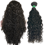 Sewn Curly Natural Wave Remy Virgin 20 Inch 50cm