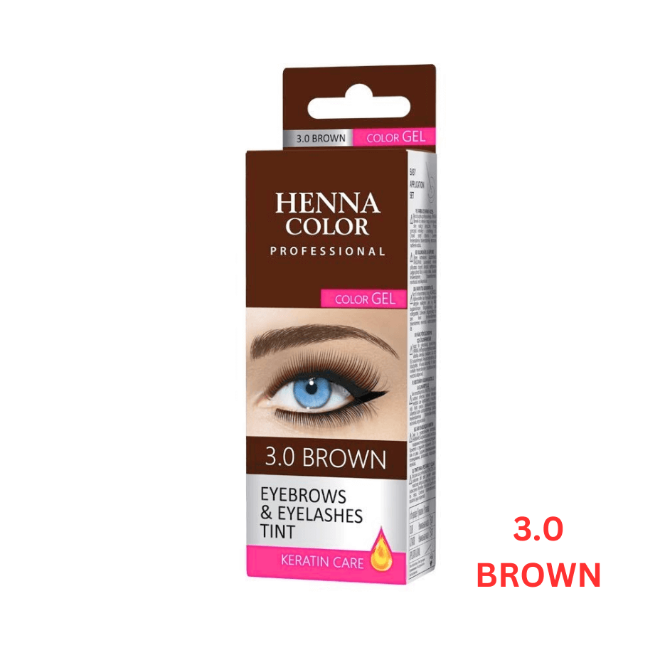 Venita Professional Henna Color Cream Eyebrow Tint Cream - 3.0 - Brown