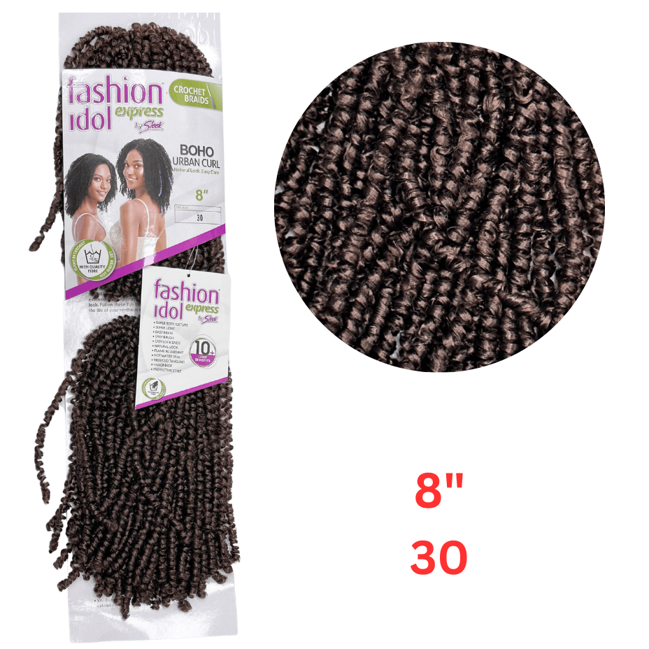 Sleek - Fashion Idol Express - Crochet Braids - Boho Urban Curl - 8"