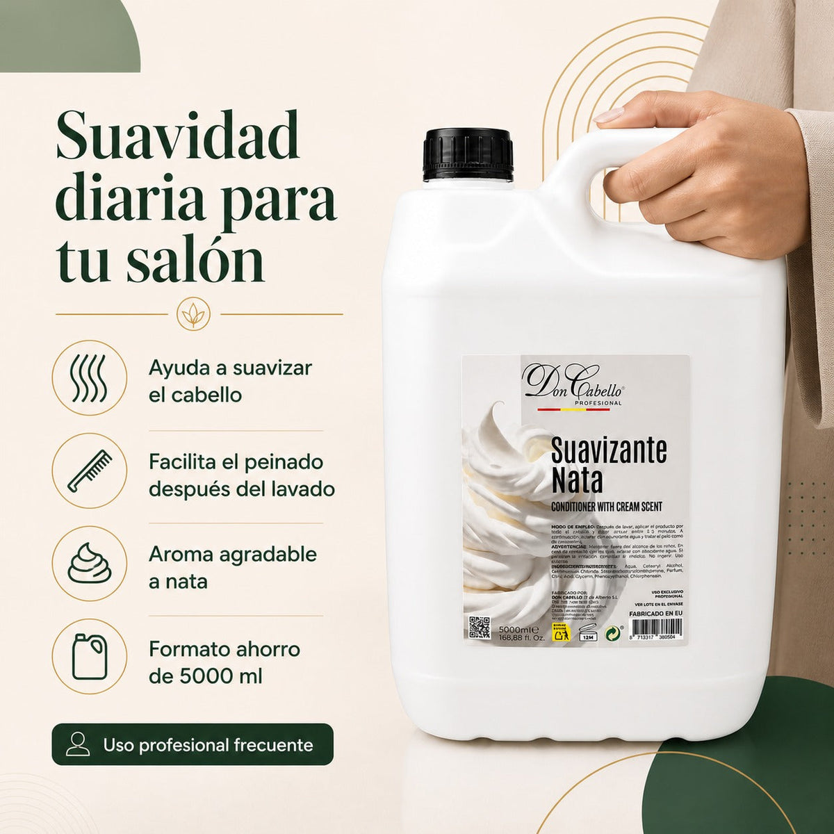 Suavizante Nata Don Cabello Profesional 5000 ml