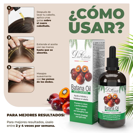 Don Cabello Aceite Capilar Batana 100 ml Hidratación y Brillo