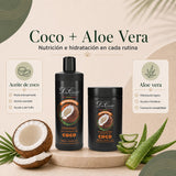 Don Cabello nourishing coconut hair pack with shampoo and mask 2x1000 ml