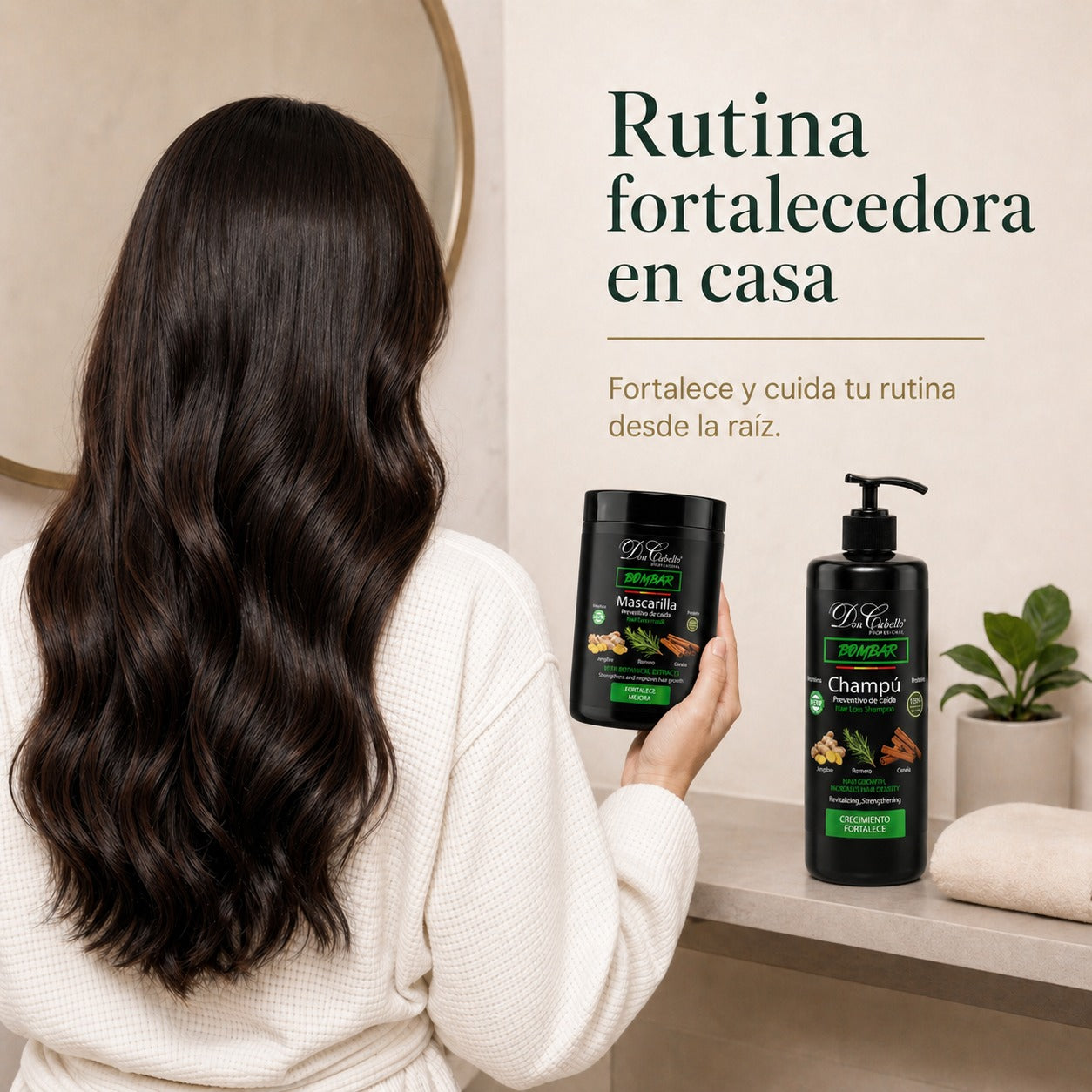 Don Cabello pack capilar fortalecedor con champú y mascarilla bombar 2x1000 ml