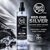 RED ONE SILVER COLOGNE BODY SPLASH 400 ML