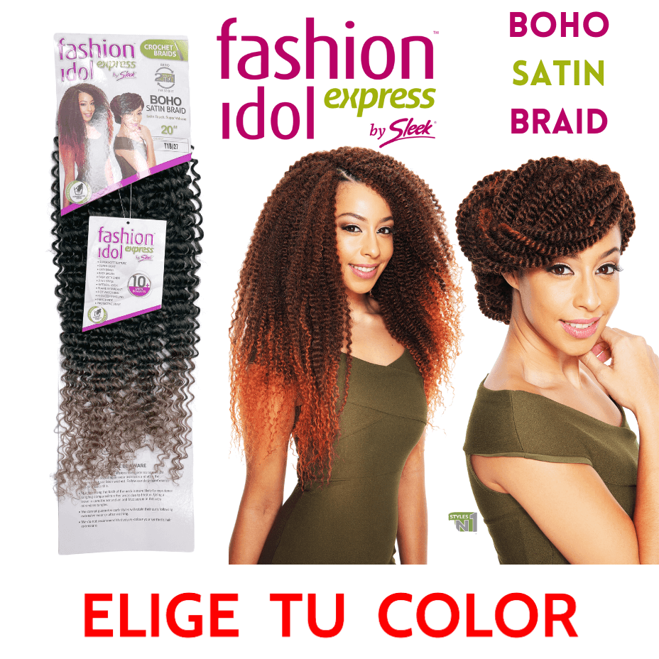 Sleek - Fashion Idol Express - Crochet Braids - Boho Satin Braid - 20"