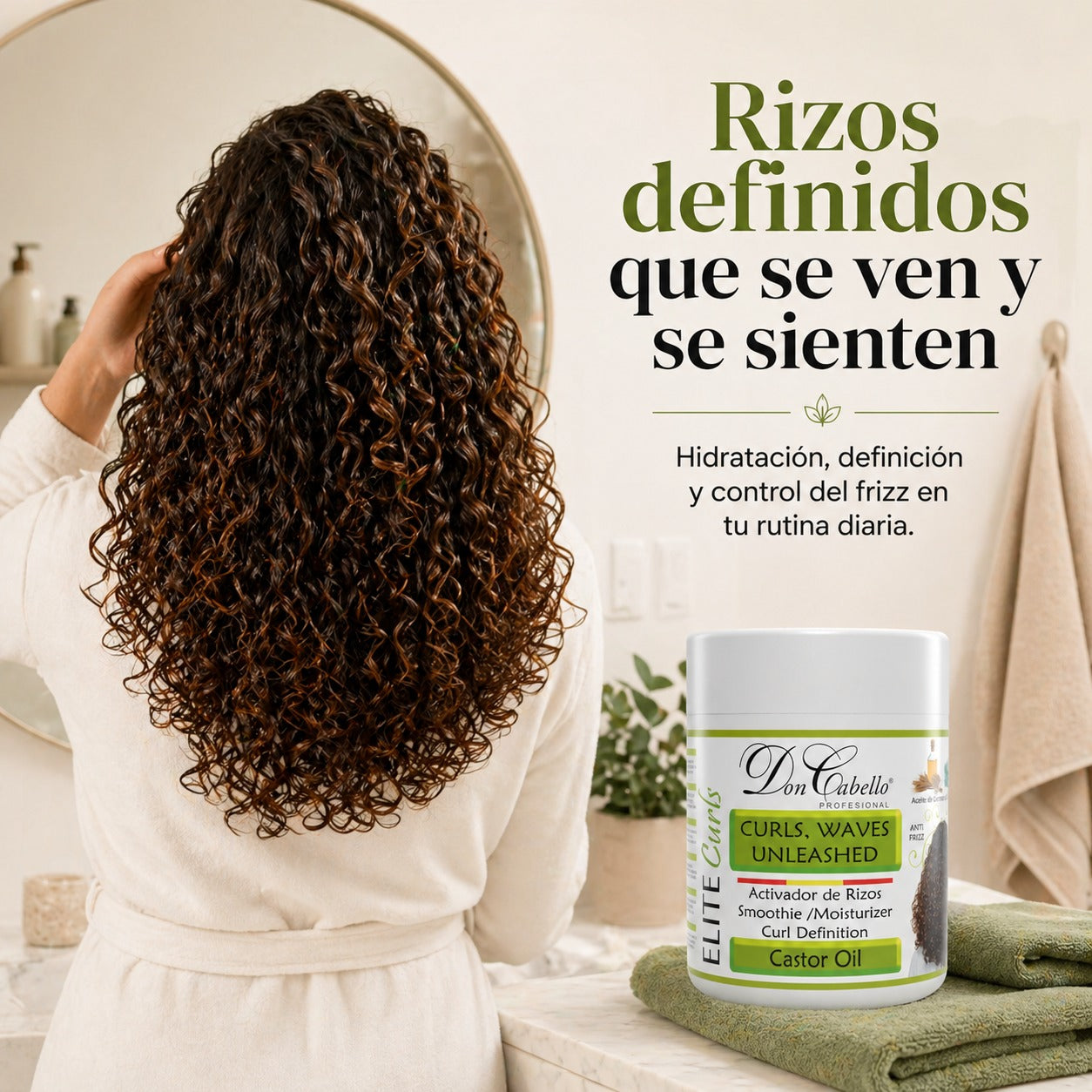 Don Cabello - Activador De Rizos en Crema - 500 Ml