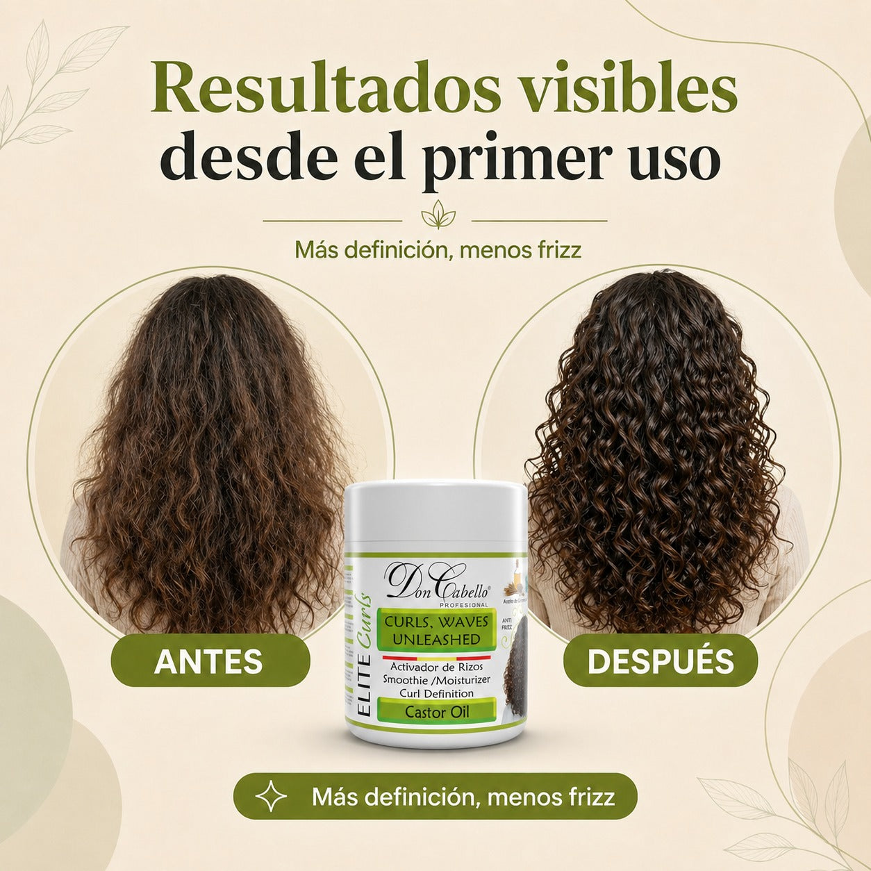 Don Cabello - Activador De Rizos en Crema - 500 Ml