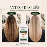 Don Cabello - Oxigenada en Crema - 40 Vol 12% – Oxidante Con Aceite De Jojoba - 1000 Ml