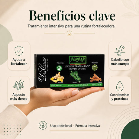 Don Cabello Ampollas Anticaída con Escutelaria 10 x 10 ml