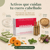 Don Cabello Anti-Hair Loss Treatment with Keratin – Hair Ampoules – 12 Ampoules x 10 Ml