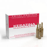 Don Cabello Anti-Hair Loss Treatment with Keratin – Hair Ampoules – 12 Ampoules x 10 Ml