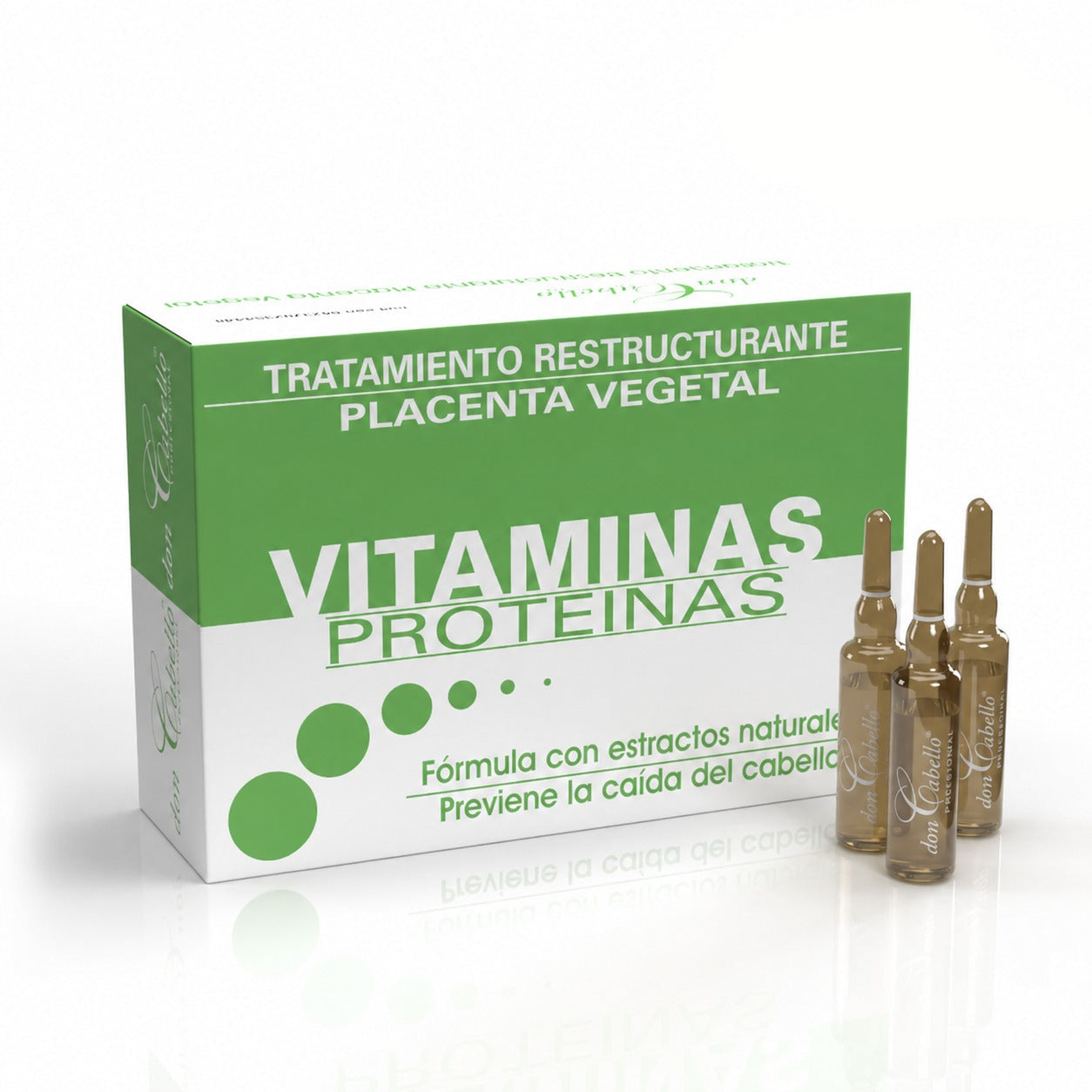 Don Cabello Hair Ampoules – Anti-Hair Loss Treatment – ​​12 Ampoules x 10 Ml