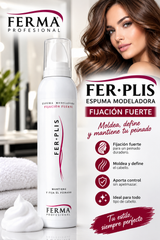 Espuma Modeladora de Fijación Fuerte
