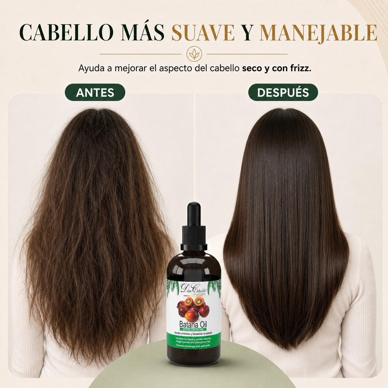 Don Cabello Aceite Capilar Batana 100 ml Hidratación y Brillo