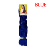 X-pression - Ultra Braid - Extensión De Pelo - Para Trenzar - 208 Cm - 165 G - De Un Solo Color - Cosmetics Afro Latino #BLUE X-pression Hair Care