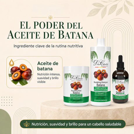 Pack Nutrición Profunda Batana – Cabello Extra Seco (Champú + Mascarilla + Aceite) Don Cabello