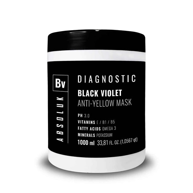 Absoluk Diagnostic Mascarilla Anti Yellow Black Blue 1 Kg Tratamiento Matizador para Cabello Rubio o Decolorado