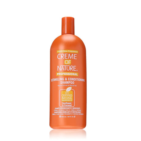 CREME OF NATURE- DETANGLING & CONDITIONER SHAMPOO- 946 ML - Cosmetics Afro Latino