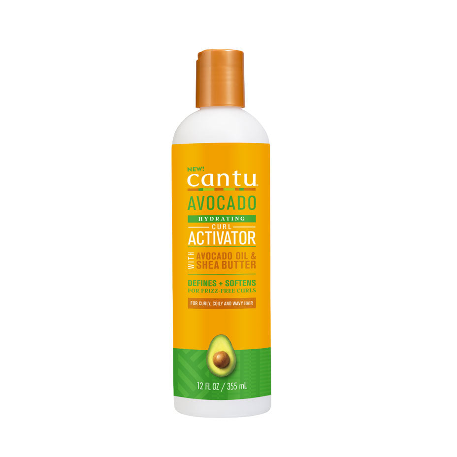 Cantu - Avocado Hydrating Curl Activator Cream - Silicone-Free - 355ml-12fl oz - Cosmetics Afro Latino