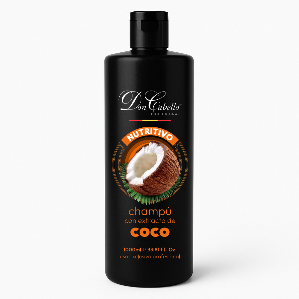 Don Cabello champú nutritivo con aceite de coco y aloe vera 1000 ml - Cosmetics Afro Latino