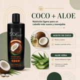 Don Cabello Champú Nutritivo de Coco y Aloe Vera 1000 ml Sin Siliconas
