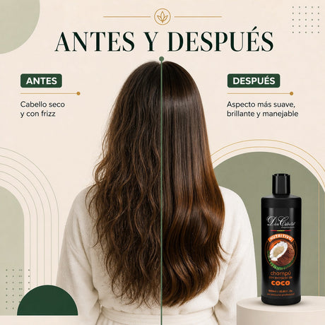 Don Cabello Champú Nutritivo de Coco y Aloe Vera 1000 ml Sin Siliconas