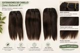 EXTENSIONES DE CABELLO SEMI NATURAL  COLOR 33  OFERTA "3 PAQUETES UNA CABEZA"