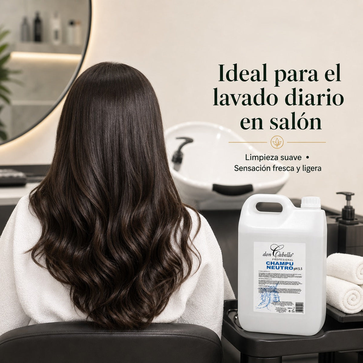 Champú Neutro pH 5.5 Don Cabello Profesional 5000 ml