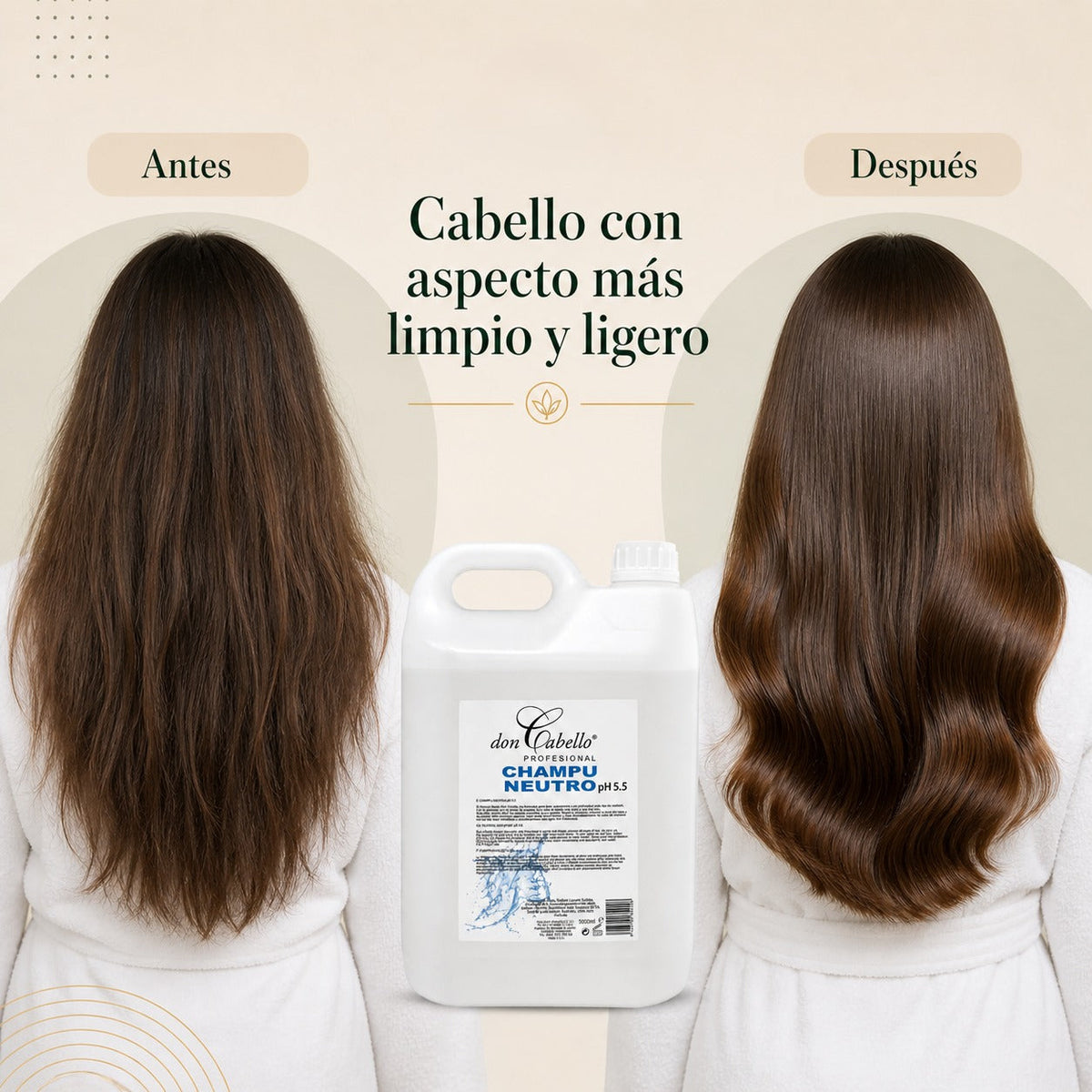 Champú Neutro pH 5.5 Don Cabello Profesional 5000 ml