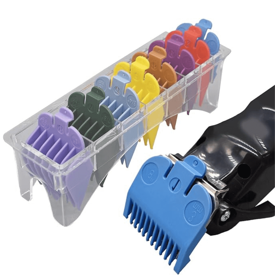 Clipper Guides Guías De Peine Para Cortapelos Profesionales - 8 Tamaños Diferentes - Cosmetics Afro Latino