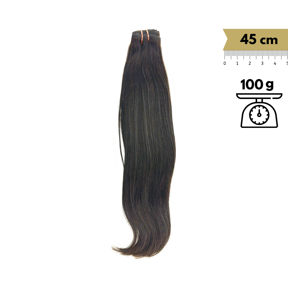 Stitched Smooth Remy Virgin 18 Inch 45 cm