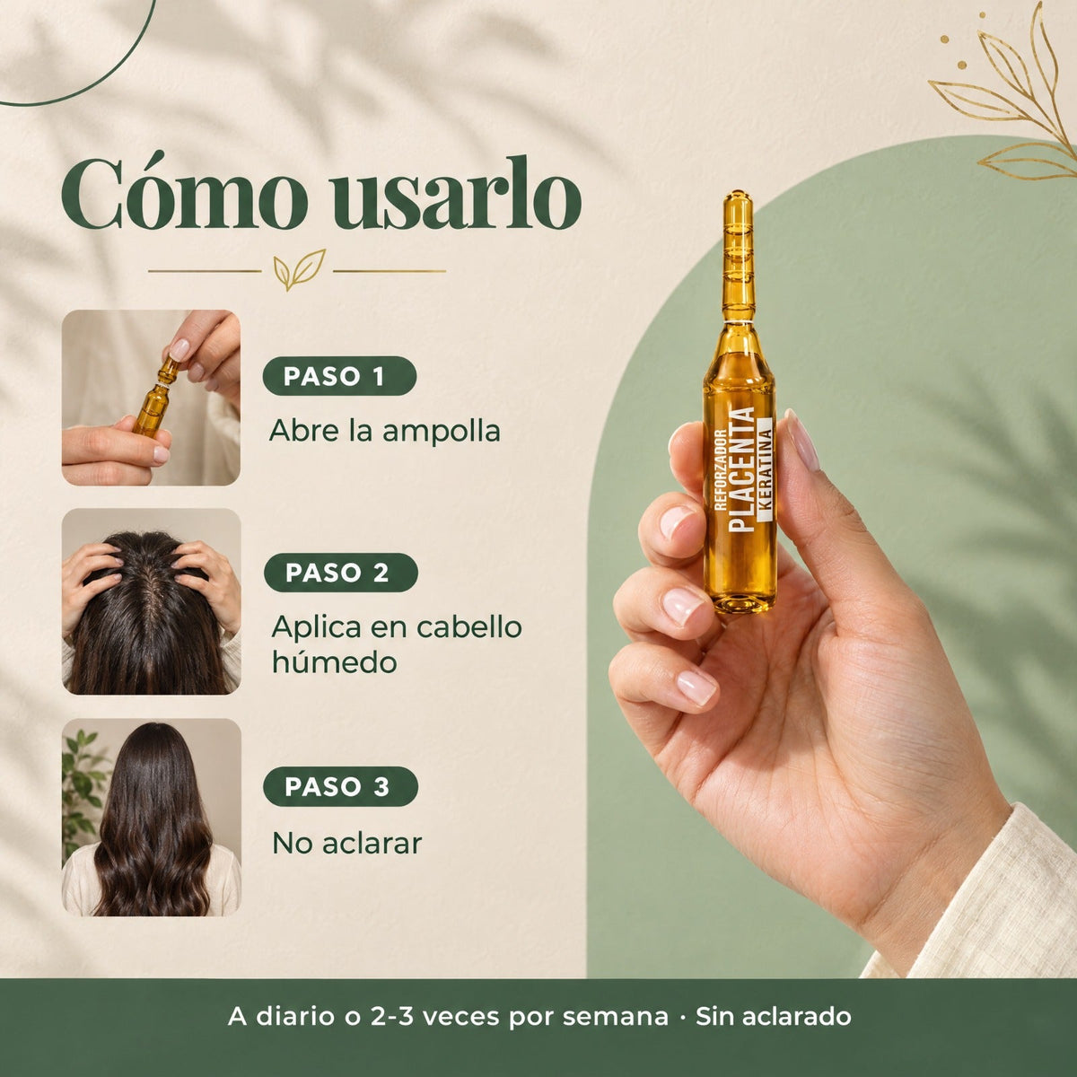 Don Cabello Ampollas Reforzador con Placenta y Keratina 36 x 15 ml