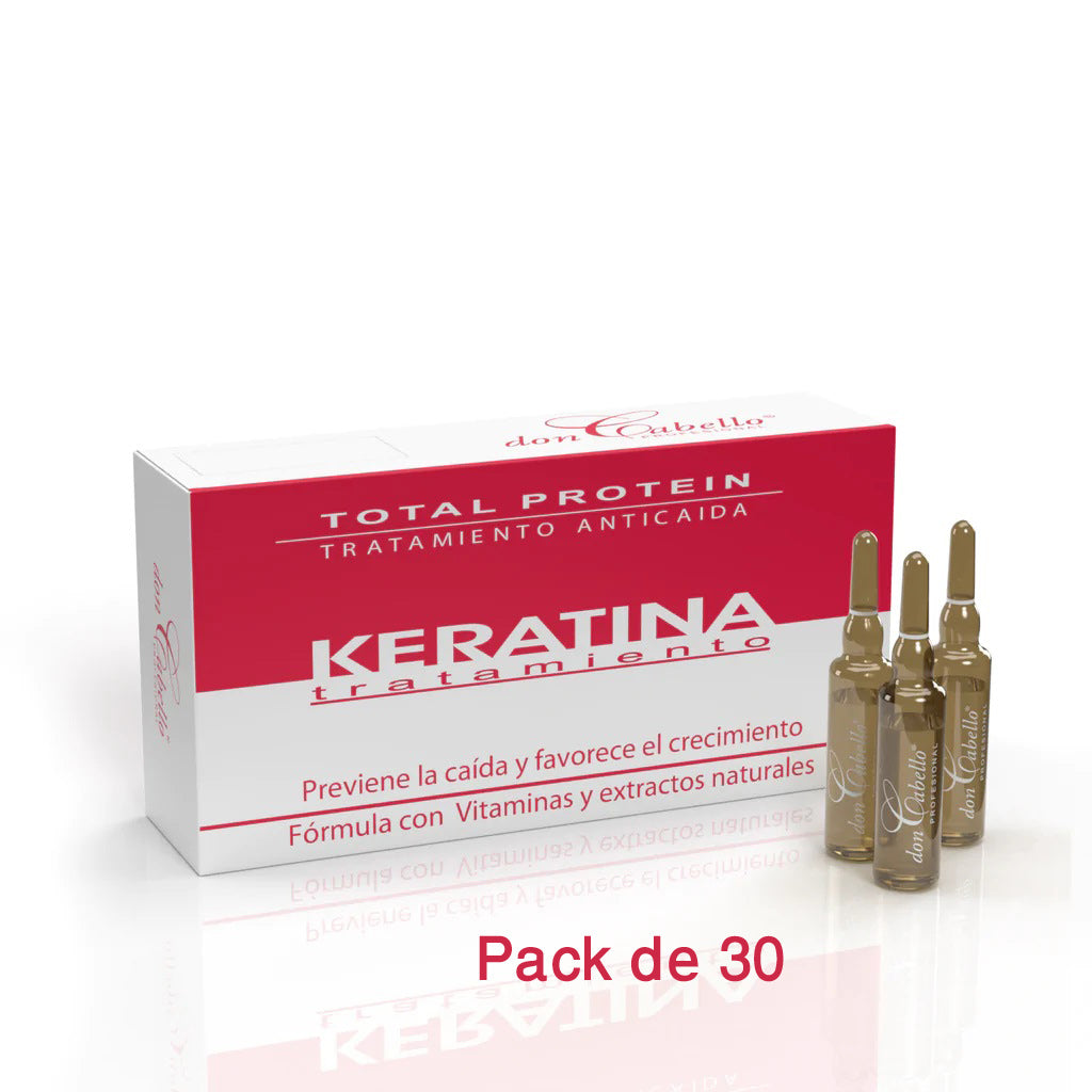 Don Cabello Tratamiento Anticaída Con Keratina – Ampollas Capilares  – 12 Ampollas X 10 Ml