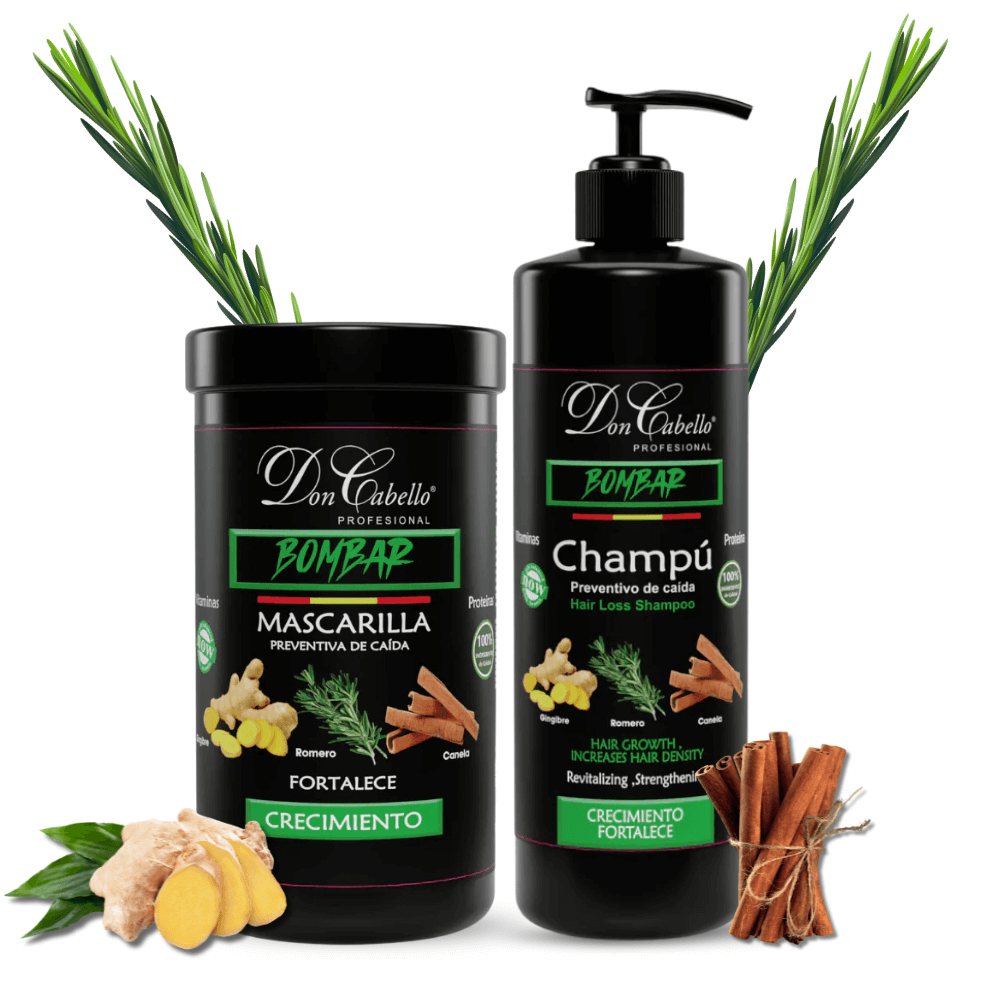 Don Cabello pack capilar fortalecedor con champú y mascarilla bombar 2x1000 ml
